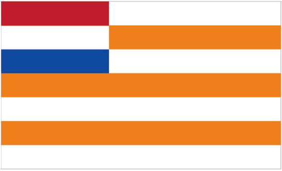 Orange Free State 1857 3'X5' Flag Rough Tex® 100D