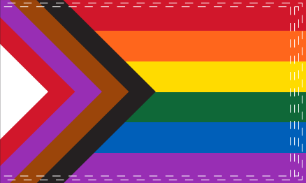3'X5' 100D Progressive Rainbow Flag