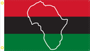 3'X5' 100D Afro American Map Flag
