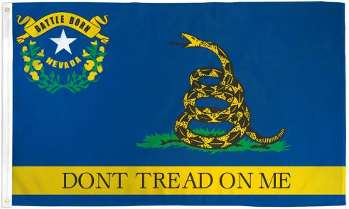 3'X5' 100D  NEVADA GADSDEN FLAG