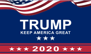 2 Pack of Trump (Keep America Great) 2020 3'X5' Flags ROUGH TEX® 100D