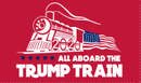 3'X5' 100D  ALL ABOARD TRUMP TRAIN RED FLAG