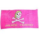 pirate princess flag beach towel