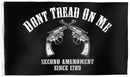 DON'T TREAD ON ME 2ND AMENDMENT PISTOLS FLAG 3X5 POLYESTER