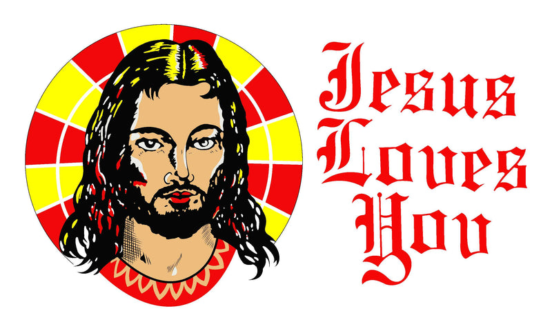 Jesus Loves You 3x5 Rough Tex flag