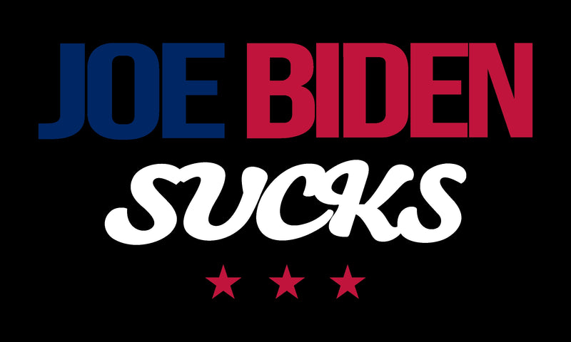 Joe Biden Sucks 3x5 Rough Tex flag Trump