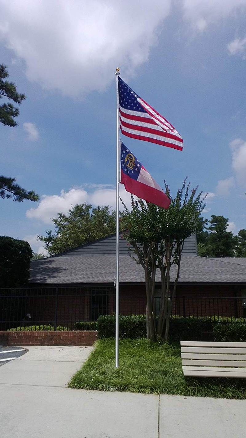 30' SATIN TAPERED FLAG POLE COMMERCIAL (ONE PIECE) Budget