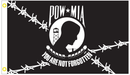 POW MIA Barb Wire 3'X5' Flag ROUGH TEX® 100D