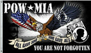 POW MIA You Are Not Forgotten USA Eagle 3'x5' Flag ROUGH TEX® 68D Nylon