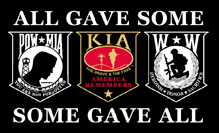 All Gave Some Some Gave All MIA/KIA/WW 3'x5' Nylon Flag ROUGH TEX® 68D