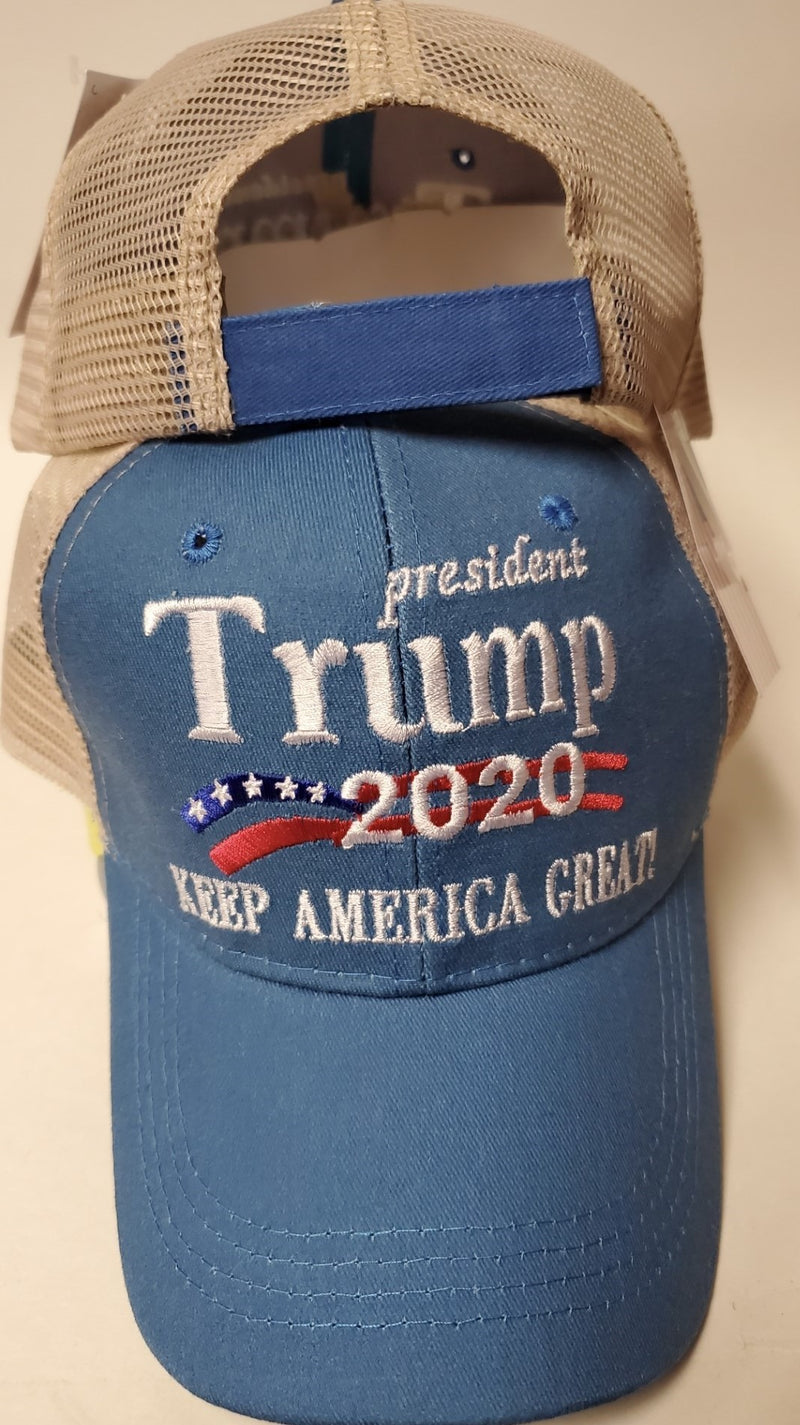 President Trump 2020 Blue Mesh Cap