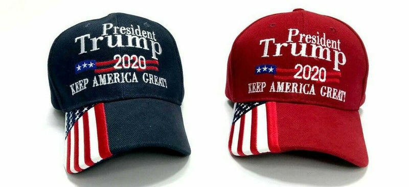 144 President Trump 2020 Keep America Great Caps (choose red or navy or mixed)