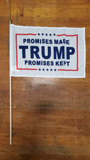 Assorted Trump Design 12''X18'' Stick Flags Starter Pack