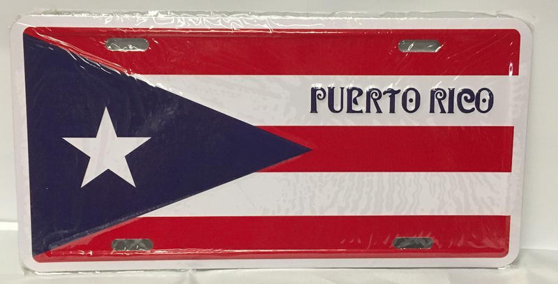 Puerto Rico Flag License Plate PUERTO RICO