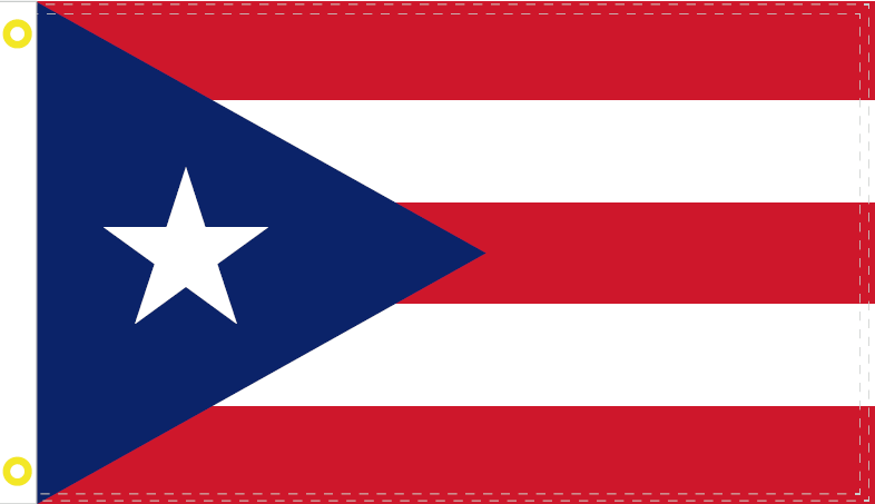 PUERTO RICO DARK BLUE OFFICIAL FLAG 3X5