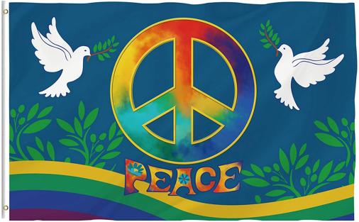 Peace Dove 3'X5' Flag ROUGH TEX® 100D