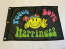 Peace Love Happiness 2'x3' Flag ROUGH TEX® 100D