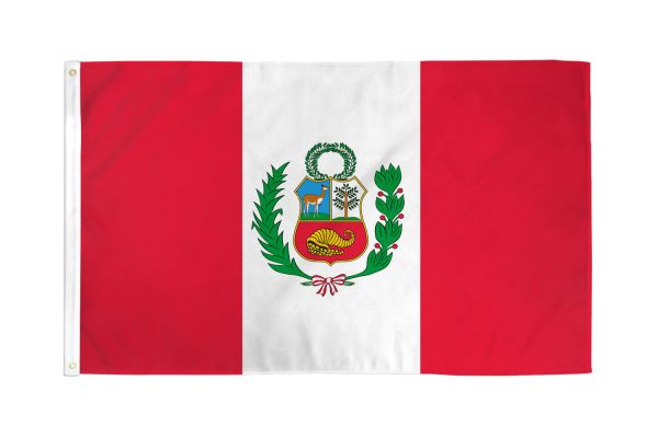 Peru 3'X5' Country Flag ROUGH TEX® 68D Nylon