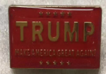 Trump Make America Great (M A G A) Red Lapel Pin