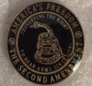 The Second Amendment Gadsden- Cloisonne Hat & Lapel Pin