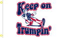 Keep On Trumpin' Double Sided Flag- 3'X5' Rough Tex® 100D
