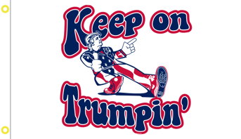 Keep On Trumpin' Flag- 3'X5' Rough Tex® 100D