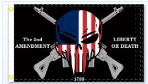 Liberty Or Death 2nd Amendment Double Sided Flag 3'x5' 100D ROUGH TEX ®