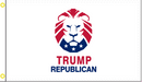 Trump Republican White 3'X5' Flag- Rough Tex ®100D