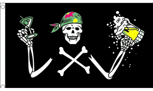 Jolly Roger Assorted Mixed Designs Pirate Flags 3'x5' ROUGH TEX® 68D Nylon