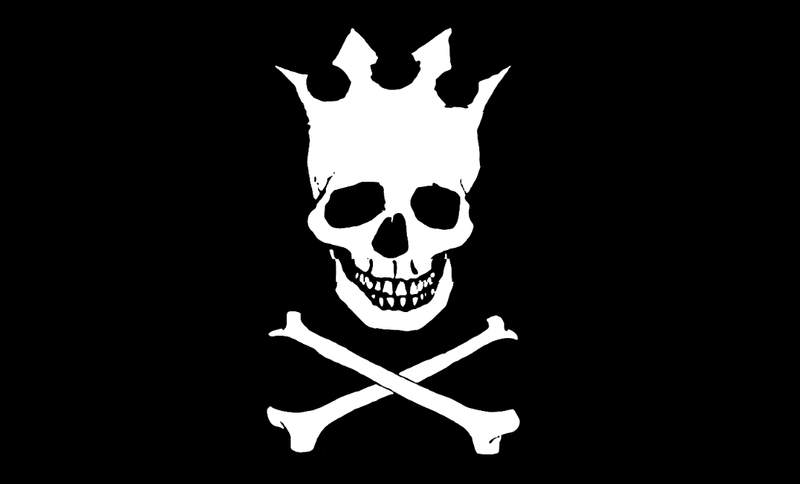 Pirate Crown 12"x18" Flag With Grommets ROUGH TEX® 100D