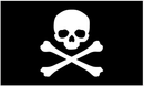 Pirate Jolly Roger Slack Jaw 4'x6' Flag Rough Tex® 100D