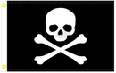 Pirate Stack Jaw 12"x18" Flag ROUGH TEX® 100D With Grommets