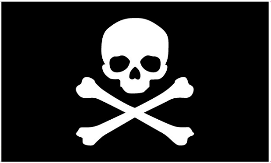 Pirate Jolly Roger Slack Jaw 4'x6' Flag Rough Tex® 100D