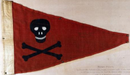 Pirate Yacht Club 1898 Burgee 12"x18" Flag With Grommets ROUGH TEX® 100D