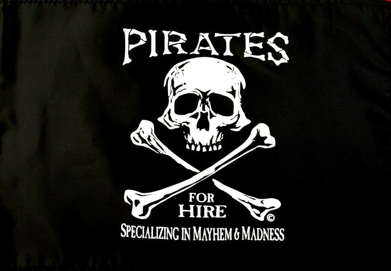 Pirates For Hire Jolly Roger Bumper Sticker