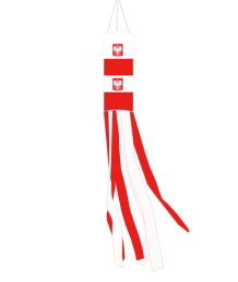 Poland 60" Windsock Nylon Old Poland Eagle Flag Windsocks