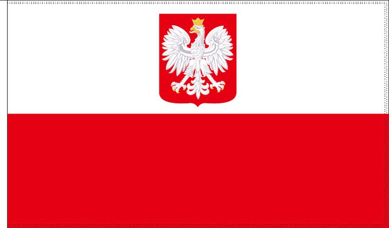 Poland 3'X5' Flag Rough Tex® 100D