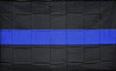 Police Thin Blue Line 3'X5' Flag ROUGH TEX® 100D