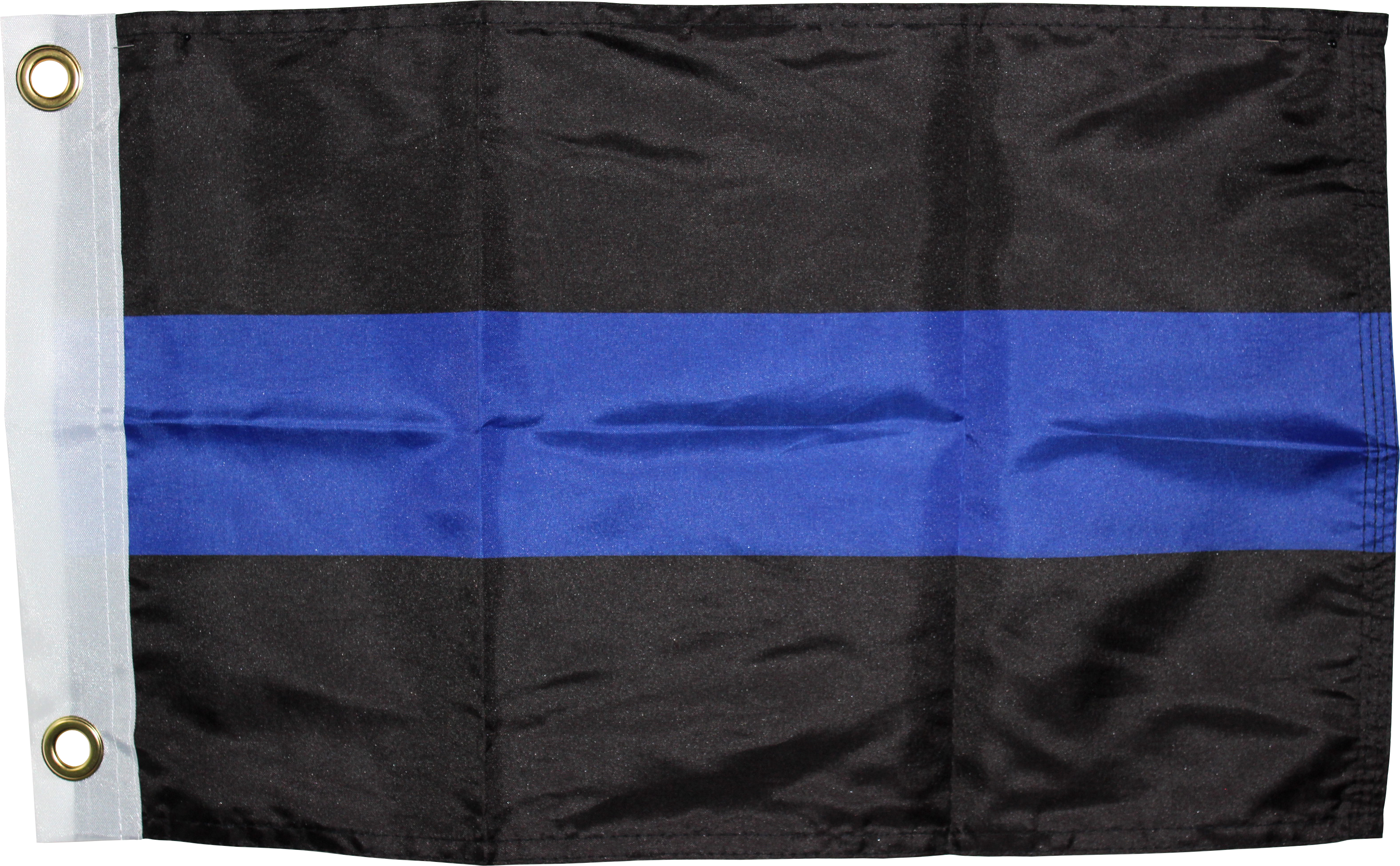 POLICE THIN BLUE LINE FLAG 3X5 68D NYLON DOUBLE SIDED