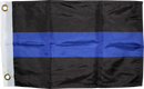 POLICE THIN BLUE LINE FLAG 4X6 FEET POLY