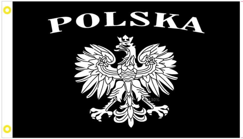 Polska Blackout 3'X5' Flag ROUGH TEX® 100D