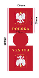 One Dozen Polska Eagle Red Can Holders Poland