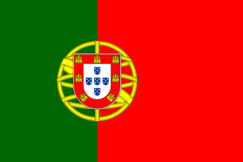 Portugal 12"x18" Car Flag Flag ROUGH TEX® 68D Single Sided