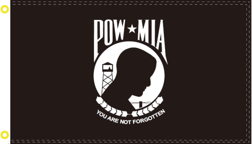 POW MIA You Are Not Forgotten 3'X5' Double Sided Flag ROUGH TEX® 150D Nylon