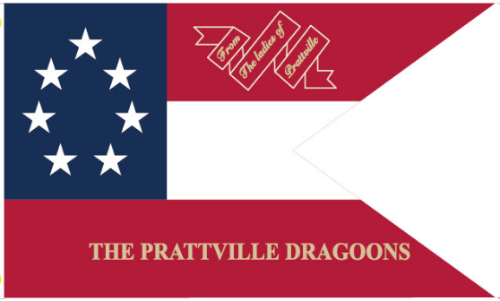 The Prattville Dragoons Cavalry 3'X5' Flag Rough Tex® 100D