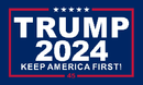 Trump 2024 Keep America First 3'X5' Flag ROUGH TEX® Nylon 150D