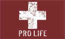 Pro Life Red Cross 3'X5' Flag Rough Tex® 100D