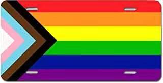 Progress Rainbow Pride Embossed License Plate