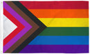 Progressive Rainbow Flag - 2'X3' Rough Tex® 100D