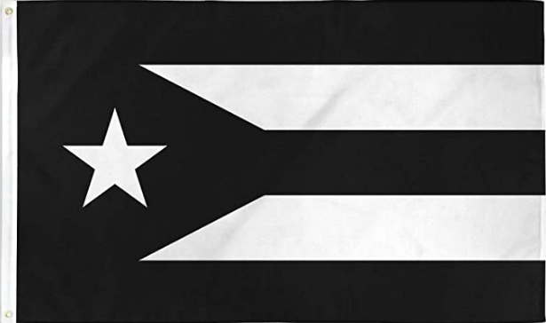Puerto Rico Blackout 3'x5' Flag ROUGH TEX® 68D Nylon